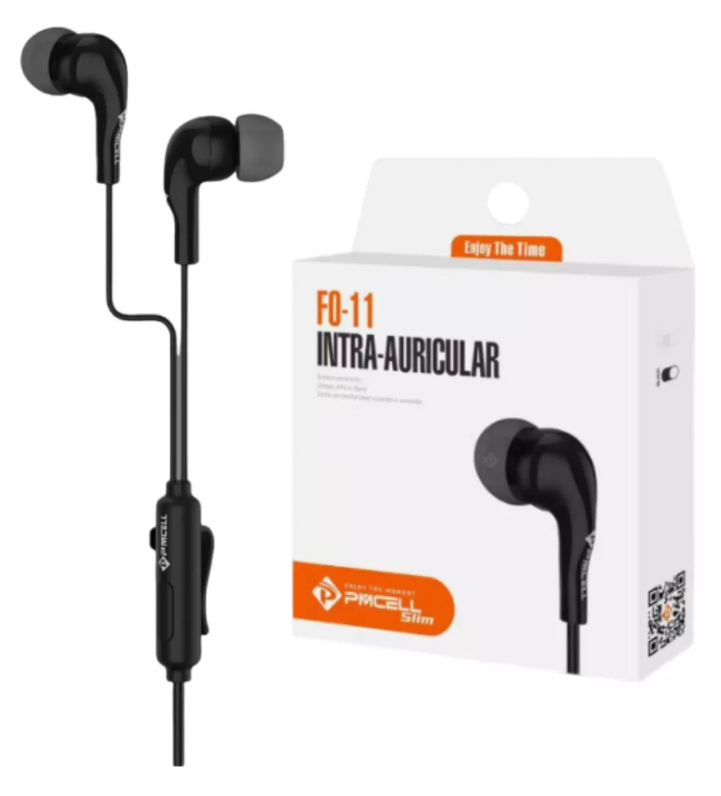 Fone De Ouvido Intra - Auricular Pmcell FO11 - Preto