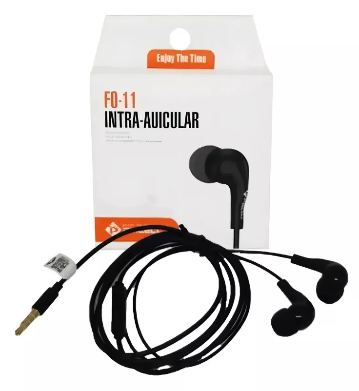 Fone De Ouvido Intra - Auricular Pmcell FO11 - Preto